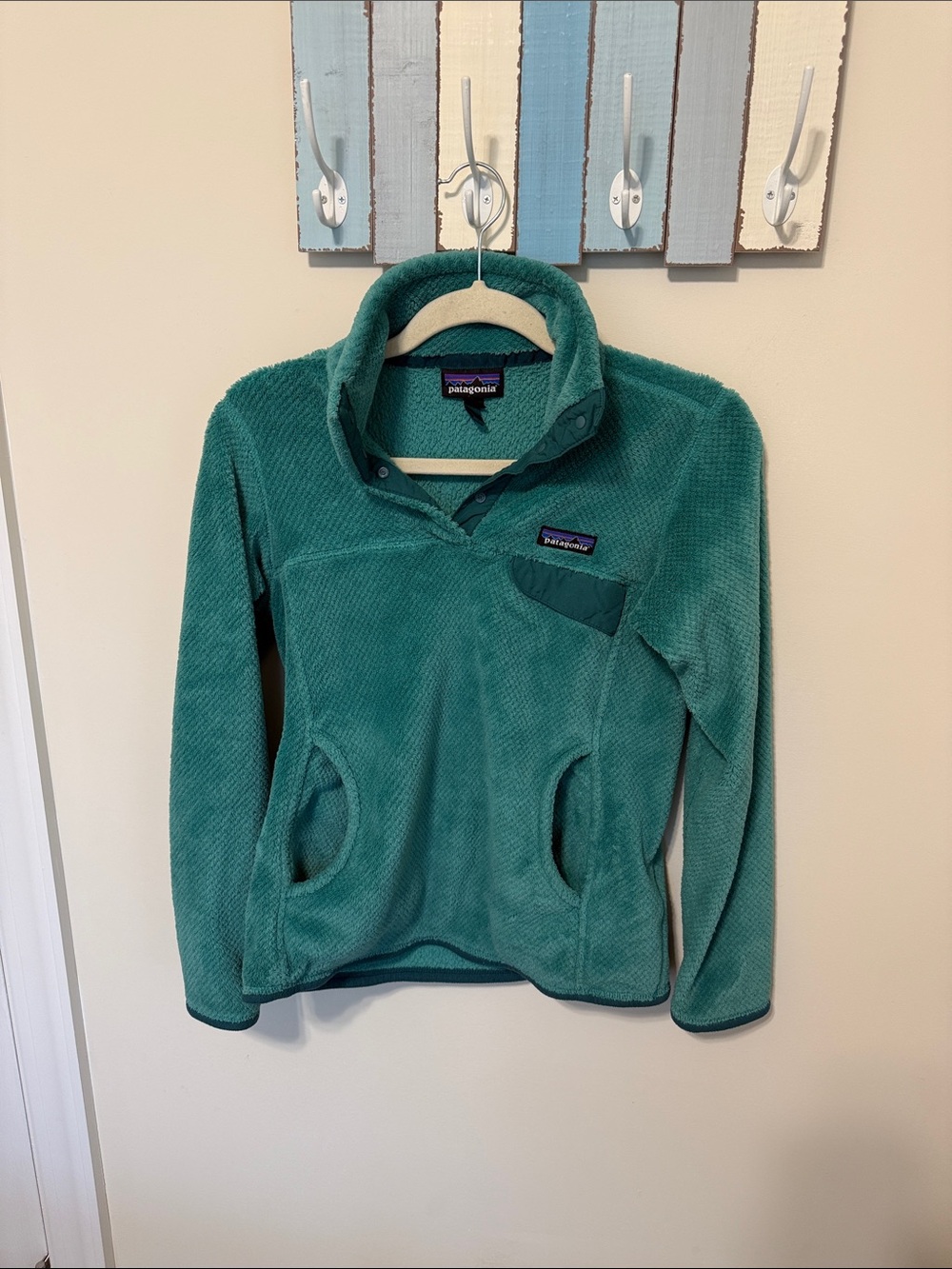 Patagonia Women’s Teal Re-Tool Half-Snap Fleece Pullover / Size XS / Polyester